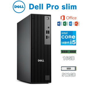 �y MS Office �t���zDELL �f�X�N�g�b�v�p�\�R�� Dell Pro Slim CPU Intel Core i5-14500 ������ 16GB SSD 512GB Windows 11 Pro DVD�X�[�p�[�}���`�h���C�u DisplayPort HDMI �r�W�l�X �V�i DTOP114-005H1