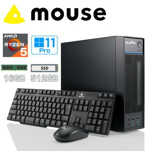 �y�|�C���g�ő�28�{�z �}�E�X�R���s���[�^�[ �f�X�N�g�b�v�p�\�R�� MousePro LP-A5A01 �X�����^ CPU AMD Ryzen 5 5500GT ������ 16GB SSD 500GB DVD �X�[�p�[�}���` ���� �L�[�{�[�h �}�E�X �t�� �V�i LPA5A01B5BBA