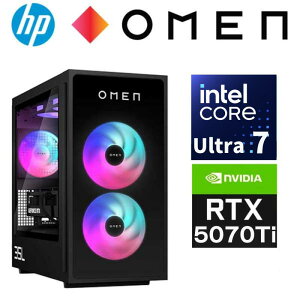 yő85OFFI100|CgobNz y GeForce RTX 5070 Ti  z HP ⎮ Q[~O fXNgbv PC OMEN 35L GT16-0030jp intel Core Ultra 7 265K  32GB SSD 2TB Windows11 L LAN Wi-Fi7 fXN