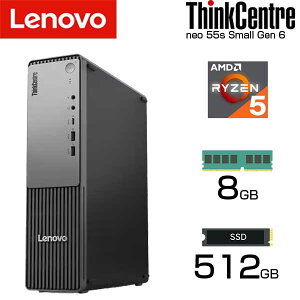 �y�G���g���[�Ń|�C���g5�{:�ő�33�{�z lenovo �f�X�N�g�b�v�p�\�R�� ThinkCentre neo 55s Small Gen 6 AMD Ryzen 5 220 4.9GHz ������ 8GB SSD 512GB Windows11 �L�� ����LAN �f�X�N�g�b�v PC �P�� ���m�{