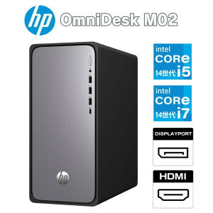 HP �~�j�^���[ �f�X�N�g�b�v�p�\�R�� OmniDesk M02 ��14���� intel Core i5 14400 / i7 14700 ������ 16GB / 32GB SSD 1TB Windows11 �L�� ����LAN �f�X�N�g�b�v PC �V�i �q���[���b�g�p�b�J�[�h B87KWPA#ABJ / B87KXPA#ABJ