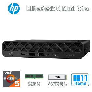 HP �����^ �f�X�N�g�b�v�p�\�R�� EliteDesk 8 Mini G1a CPU AMD Ryzen 5 220 ������ 8GB SSD 256GB Windows11 ����LAN Wi-Fi 6E PD �Ή� USB4 DisplayPort HDMI �L�[�{�[�h �}�E�X �t�� �f�X�N�g�b�vPC �q���[���b�g�p�b�J�[
