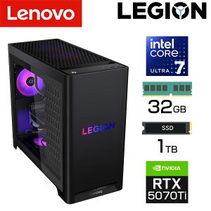 �y��e�� ������ 32GB NVIDIA GeForce RTX 5070Ti�z lenovo �Q�[�~���O �f�X�N�g�b�v�p�\�R�� Legion Tower 5 30IAS10 intel Core Ultra 7 265KF 5.5GHz 20�R�A SSD 1TB Windows11 �L�� 2.5G ����LAN Wi-FI7 PC ���m�{ �V�i