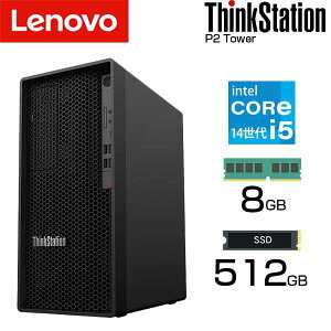lenovo [NXe[V ThinkStation P2 Tower intel Core i5 14500  8GB SSD 512GB Windows11 Pro LLAN fXNgbvp\R fXNgbv PC Workstation T[o P m{ 30FRCTO1WW