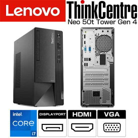 Core i7 13700 メモリ 16GB SSD 512GB Windows11 レノボ ( lenovo ) ThinkCentre neo 50t Tower Gen 4 ( 12JBCTO1WW/JGTP ) デスクトップ パソコン 新品