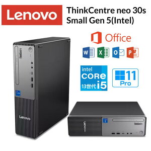 Lenovo �f�X�N�g�b�v�p�\�R�� ThinkCentre neo 30s Small Gen 5 �I�t�B�X�t�� �I���\ CPU ��13���� intel core i5 13420H ������ 16GB SSD 256GB / 512GB �L��LAN Microsoft Office H&B 2024 �V�i �y���Ԏw��/����s�z