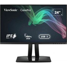 Viewsonic 23.8型 ワイド フルHD (1920×1080) IPS パネル ノングレア ディスプレイ ( VP2456 ) モニター 75Hz ピボット 新品 23 インチ 【代金引換不可】