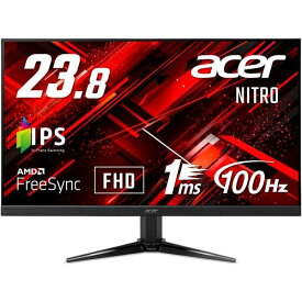 Acer エイサー 23.8型 ワイド フルHD (1920×1080) IPS ノングレア ディスプレイ NITRO QG1 ( QG241YEbmiix ) モニター 応答速度 1ms 75Hz チルト VESA規格 ゲーミング 23 インチ HDMI VGA D-SUB