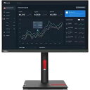 レノボ Lenovo 21.5型 ワイド インチ フルHD 1920×1080 IPS ノングレア ディスプレイ ThinkVision T22i-30 ( 63B0MAR6JP ) モニター 76Hz ピボット チルト 高さ調整 スイーベル VESA規格 21 インチ HDMI VGA D-SUB DisPlayPort