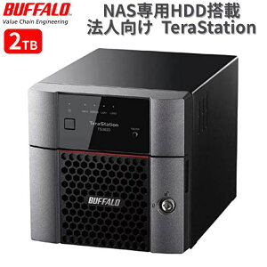 yő85OFFI100|CgobNz BUFFALO TeraStation TS3220DN0202 NAS 2TB @l  2xC RAID1 Ή 2.5GbE  d@Ή ys/E̔zsz