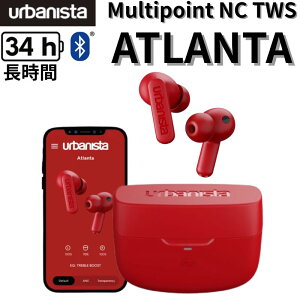 �y�|�C���g�ő�28�{�z urbanista ATLANTA �A�[�o�j�X�^ �A�g�����^ ���S���C�����X�C���z�� Bluetooth5.2 ANC �O����荞�� �}���`�|�C���g IPX4 �h�H �ő�34���ԍĐ� ���C�����X�[�d�Ή� ���b�h 1037049