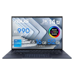 ASUS rWlX m[gp\R ExpertBook B9 OLED 14.0 WUXGA OLED Core i5 1335U  16GB SSD 512GB Iris Xe Windows11Pro Wi-Fi6E Thunderbolt4 HDMI WebJ F m[g PC GCX[X B9403CVA-KM0040X y@ll/
