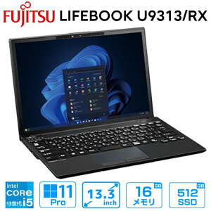 Fujitsu 13.3^ m[gp\R LIFEBOOK U9313/RX 掿 WUXGA i1920 × 1200j Windows11 pro 13 intel core i5  16GB SSD 512GB WEBJ y Vi FMVU8104GP