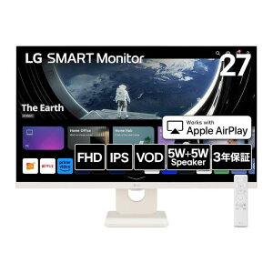 y|Cgő47{&I100obNz LG j^[ 27C` tHD 1920×1080 IPS  HDMI FreeSync Ή Xs[J[ tbJ[t[ u[Cg ጸ `g fBXvC 27SR50F-W Vi