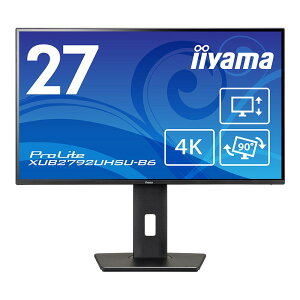 �y�ő�80%OFF���|�C���g31�{�z iiyama �}�E�X�R���s���[�^�[ ProLite 27�C���` 4K ���j�^�[ IPS �p�l�� HDMI DisplayPort �������� �p�x���� ��] �t���b�J�[�t���[ �f�B�X�v���C �V�i XUB2792UHSU-B6�y�����