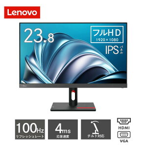 ���m�{ ( lenovo ) 23.8�^ ���C�h �C���` �t��HD ( 1920×1080 ) IPS �m���O���A �f�B�X�v���C ThinkVision S24i-30 ( 63DEKAR3JP ) ���j�^�[ �`���g 23 �C���` HDMI VGA D-SUB �V�i