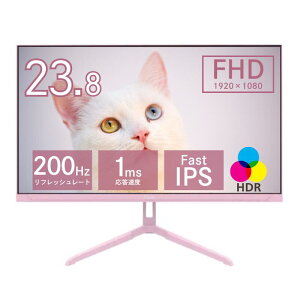 �Q�[�~���O���j�^�[ 23.8 �^ �s���N ���C�h PX248 WAVE FHD (1920×1080) IPS �m���O���A �f�B�X�v���C ( PX248WAVEK-O ) ���j�^�[ 200Hz �`���g VESA�K�i �C���` HDMI DisplayPort �p�X�e���s���N �y��������s�z
