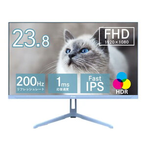 �Q�[�~���O���j�^�[ 23.8 �^ �p�X�e���u���[ ���C�h PX248 WAVE Pastel Blue FHD (1920×1080) IPS �m���O���A �f�B�X�v���C ( PX248WAVEB-O ) ���j�^�[ 200Hz �`���g VESA�K�i �C���` HDMI DisplayPort �y��������s�z