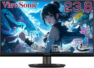 yő85OFFI100|CgobNz ViewSonic 23.8 ^ Ch tHD 1920×1080 IPS mOA fBXvC VX2416 j^[ tbV[g 100Hz `g VESAKi Ή 23 C` HDMI DisplayPort