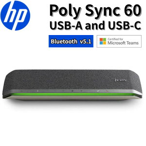Poly Sync 60 USB-A USB-C Xs[J[tH 6}CN r[tH[~O Bluetooth cp K͉c ݑ[N SOHO rWlX Webc fCW[`F[Ή mCYጸ Xs[J[ 772