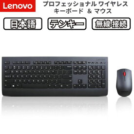 Lenovo 純正 ThinkPad対応 ワイヤレスキーボード マウスセット 日本語配列 フルサイズ テンキー付き USBレシーバー 4X30H56817