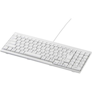 �o�b�t�@���[ �L�[�{�[�h BSKBU14WH USB�ڑ� �L���X�����L�[�{�[�h �z���C�g �V�i ���͋@�� BSKBU14WH �y����s��/���Ԏw��s�z