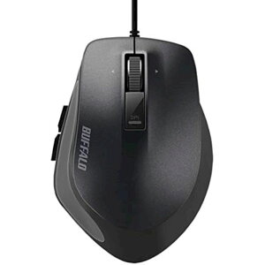 BUFFALO �}�E�X �L�� BlueLED �v���~�A���t�B�b�g�}�E�X M�T�C�Y �u���b�N �V�i ���͋@�� BSMBU500MBK �y����s��/���Ԏw��s�z