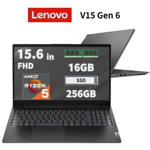 Lenovo 15.6�^ �m�[�g�p�\�R�� V15 Gen 6 ARP CPU AMD Ryzen 5 150 ������ 16GB SSD 256GB Windows11 pro �t��HD �f�B�X�v���C Web�J���� ����LAN ���� ���S�݌v �V�i ���m�{ 83UU003DJP �y���Ԏw��E����s�z
