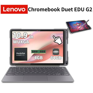 ���m�{ 10.95�C���` 2in1 �^�u���b�gPC Lenovo Chromebook Duet EDU G2 CPU MediaTek Kompanio 838 ������ 4GB eMMC 64GB ChromeOS �^�b�`�p�l�� Web�J���� ����LAN ���� �w�� ��� �N���[���u�b�N �^�u���b�g �V�i 83HKS00M00 