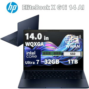 HP 14.0�^ �m�[�g�p�\�R�� EliteBook X G1i 14 intel core ultra7 258V ������ 32GB SSD 1TB windows11 pro eSIM Connect �t�� WUXGA �f�B�X�v���C Web�J���� ���� �V�i BC4Q1AT-AAWC �y�@�l����/���Ԏw��/����s�z