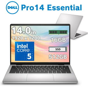 Dell 14�^ �m�[�g�p�\�R�� Dell Pro 14 essential CPU intel Ore 5 120U ������ 16GB SSD 512GB Windows 11 Pro ��� �����^�� �f�� �m�[�gPC �V�i NBLA152-012N1 �y�@�l����/���Ԏw��/����s�z
