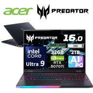 【エントリーでポイント最大38.5倍】 acer 16.0インチ ゲーミング ノートパソコン Predator Helios 16 AI…