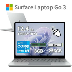 Microsoft Surface Laptop Go 3 12.4�^ �^�b�`�p�l�� ��12���� Intel Core i5-1235U ������ 8GB SSD 128GB Windows11 Pro �y�� ��1.13kg �w��F�� �m�[�gPC �C���オ��i XK3-00005