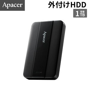 Apacer AC237 USB3.2 Gen1 �|�[�^�u��HDD 1TB �u���b�N AP1TBAC237B-1 �V�i �y����s��/���ԑюw��s�z