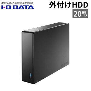 I-O DATA 20TB �@�l���� USB 3.2 Gen 1�Ή� �O�t���n�[�h�f�B�X�N 20TB HDJA-UTN20B �V�i �y����s��/���ԑюw��s�z