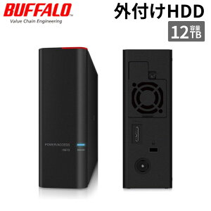 Buffalo �o�b�t�@���[ HD-SH12TU3 �h���C�u�X�e�[�V���� �v�� �@�l���� HDD�����ւ������ʒm���� USB3.0�p �O�t���n�[�h�f�B�X�N 1�h���C�u���f�� 12TB �y����s��/���ԑюw��s�z