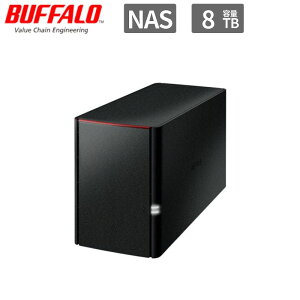 Buffalo �o�b�t�@���[ LinkStation �V�i NAS �f�[�^�ۑ� �X�}�z/�^�u���b�g/PC�Ή� �l�b�g���[�NHDD 8TB LS220D0802G �y�f�[�^�����RAID1�Ή����f���z �y����s��/���ԑюw��s�z