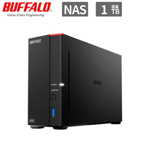 Buffalo �o�b�t�@���[ LinkStation �V�i NAS �f�[�^�ۑ� �����N�X�e�[�V���� SOHO���� LS710DNB 1�x�C 1TB LS710DN0101B �y����s��/���ԑюw��s�z