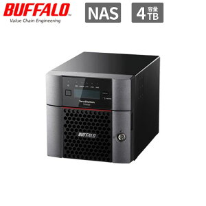 Buffalo �o�b�t�@���[ TeraStation �V�i NAS �f�[�^�ۑ� TS5220DN0402 TS5220DN�V���[�Y 2�h���C�u 4TB TS5220DN0402 �y����s��/���ԑюw��s�z