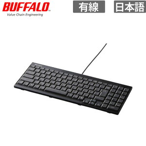 BUFFALO �L�[�{�[�h USB�ڑ� �L���X�����L�[�{�[�h �u���b�N �V�i ���͋@�� BSKBU14BK �V�i ���͋@�� �y����s��/���Ԏw��s�z