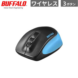 �y�|�C���g�ő�28�{�z BUFFALO �}�E�X ���� BlueLED 3�{�^�� �v���~�A���t�B�b�g�}�E�X �u���[ �V�i ���͋@�� BSMBW300MBL �y����s��/���Ԏw��s�z