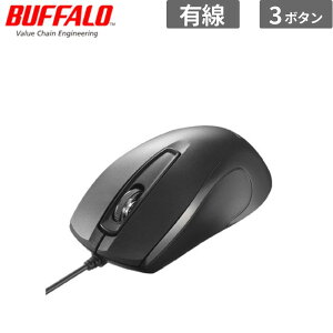 �o�b�t�@���[ �}�E�X BSMBU110BK 3�{�^�� �L�� BlueLED ���ϋv �R�� �}�E�X �u���b�N �V�i ���͋@�� BSMBU110BK �y����s��/���Ԏw��s�z