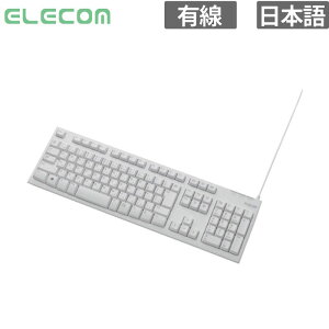 �G���R�� �L�[�{�[�h �����u�����L�[�{�[�h 108�L�[ USB L�T�C�Y 1000���񍂑ϋv �z���C�g �V�i ���͋@�� �e���L�[�t�� TK-FCM062WH �y����s��/���Ԏw��s�z