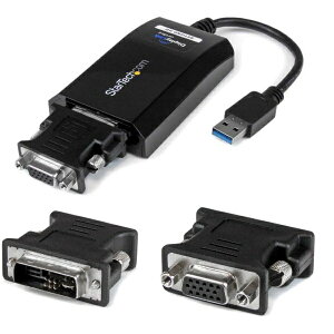 y|Cgő47{&I100obNz StarTech.com USBfBXvCA_v^[/USB 3.0/USB Type-A-DVI(DVI-VGAA_v^[t)/2048 x 1152/USBrfIA_v^[ USB32DVIPRO