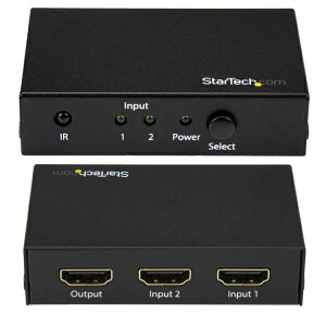 【ポイント最大28倍】 StarTech.com 2入力1出力HDMIディスプレイ切替器/スイッチャ?/セレクター リモコン付属 Ultra HD 4K/60Hz対応 VS221HD20
