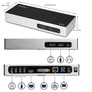 y|Cgő28{&100%obNz StarTech.com USB 3.0ڑm[gPCp\RphbLOXe[V fAj^Ή(USB - HDMI/ USB - DVI/VGA) USB 3.0 hbN |[gvP[^ DK30ADD