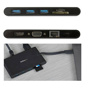 StarTech.com USB Type-Cڑ}`A_v^ Mac/WindowsΉ HDMI/VGA 3x USB 3.0 SD/micro SD J[hXbg USB PD 3.0 DKT30CHVSCPD