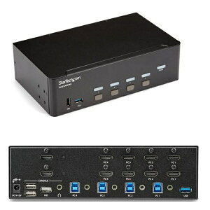 StarTech.com 4|[gHDMI fAj^[ KVM XCb` 4K/30HzΉ SV431DHD4KU