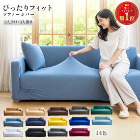 【店内2点以上で10％OFF】楽天1位受賞 ソファーカバー ソファカバー 夏用 2人掛け 3人掛け 肘付き 肘あり かけるだけ ストレッチ 伸縮 ぴったりフィット さらさら 無地 ズレない 洗える 洗濯可能 犬 猫 ペット キズ防止 北欧 韓国 おしゃれ I字 ソファ カバー 全15色