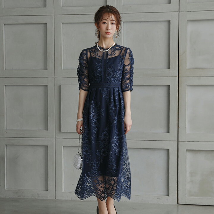 楽天市場】パーティードレス 即日発送 結婚式 二次会 服装 親族 披露宴  